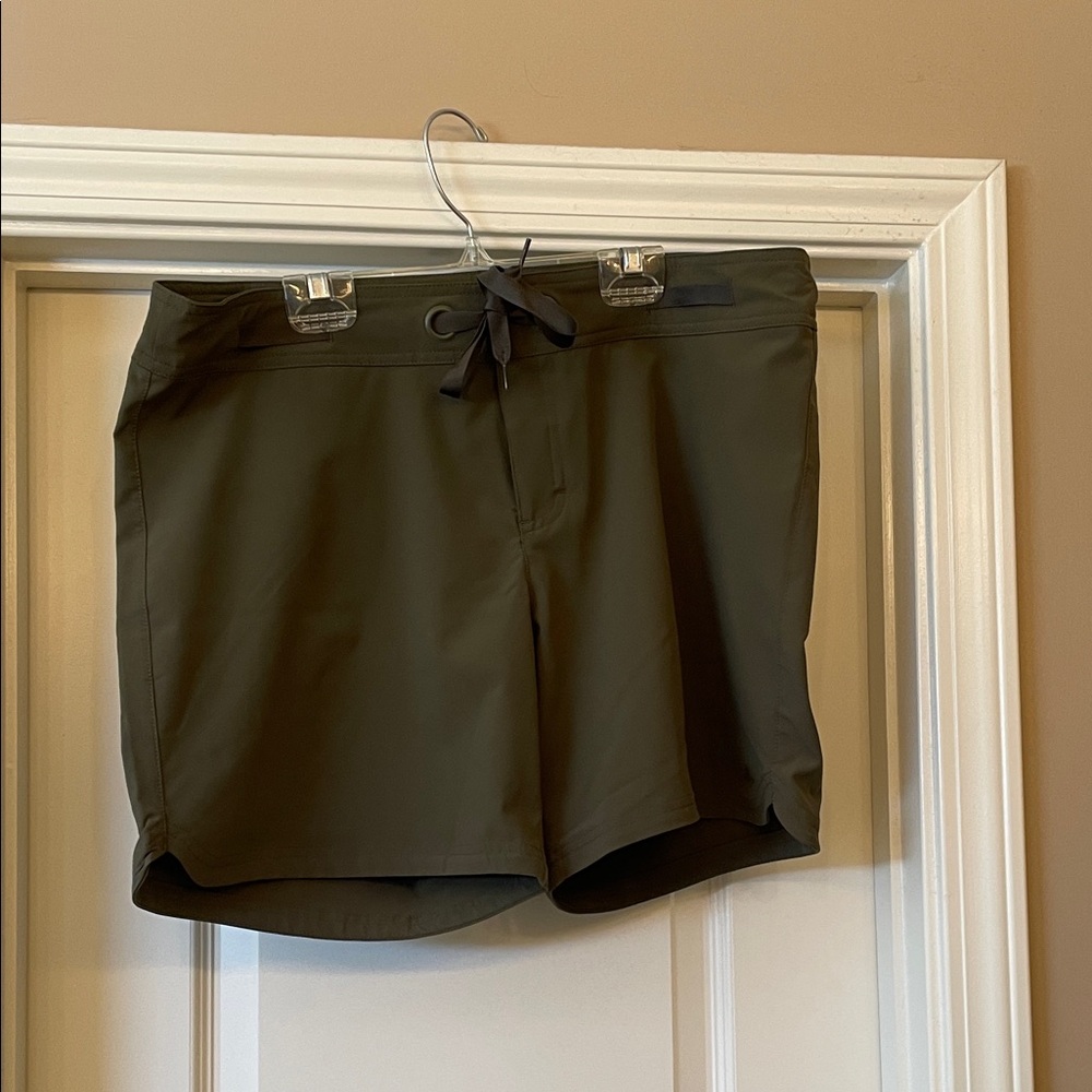 Prana Olive Athletic Shorts